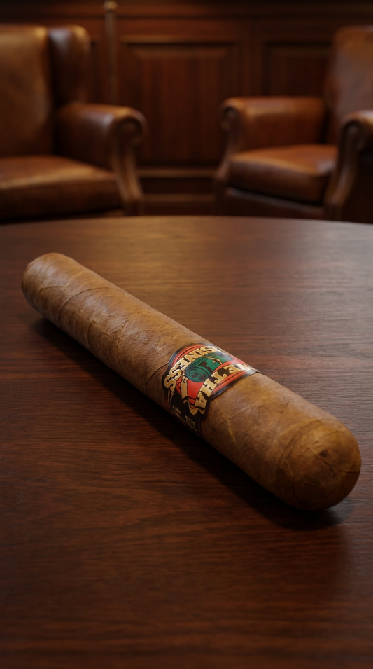 We Tha Business Boss Cameroon 6 x 52 Toro cigar with aged Indonesian Cameroon wrapper