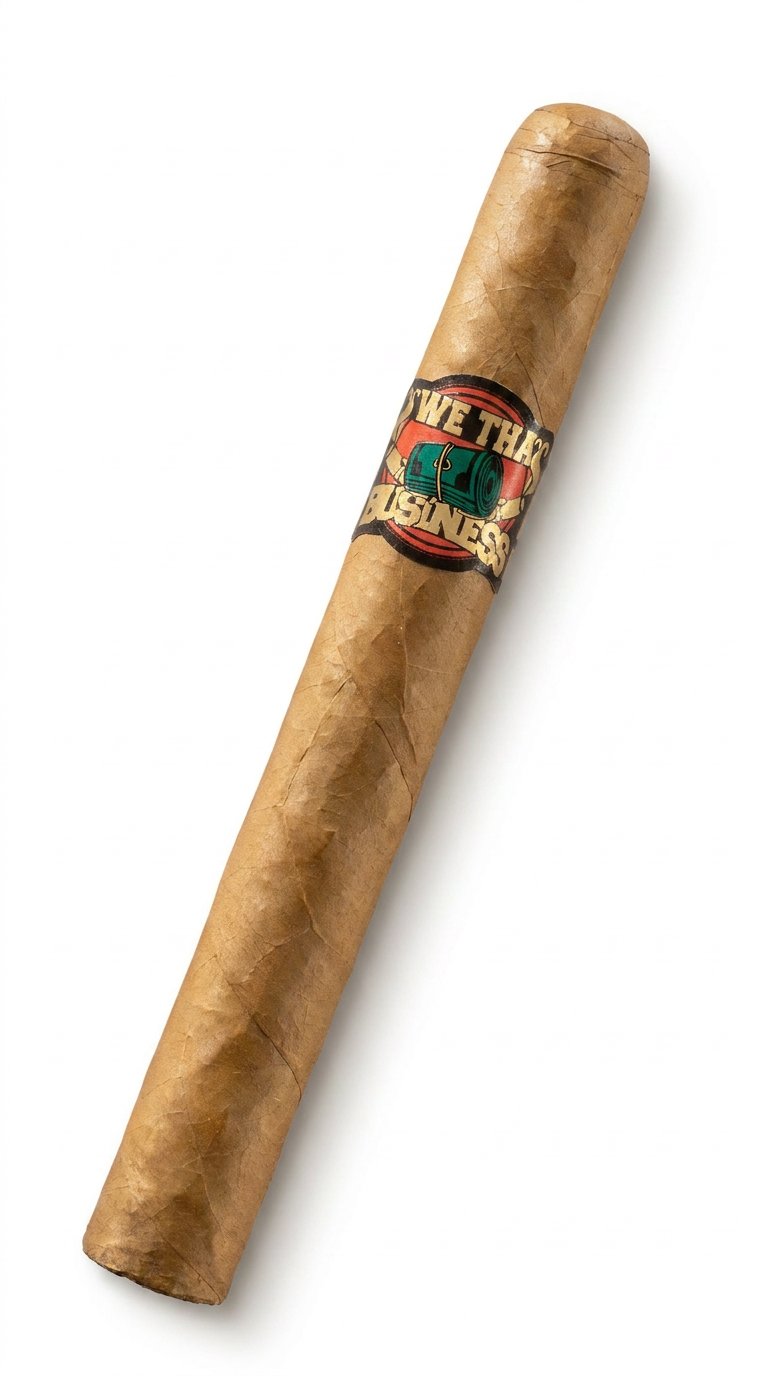 We Tha Business Executive Connecticut 7 x 48 Churchill cigar on white background